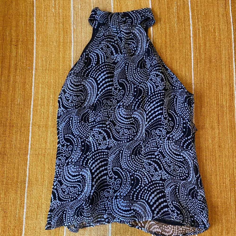 Cynthia Rowley High Neck Blouse